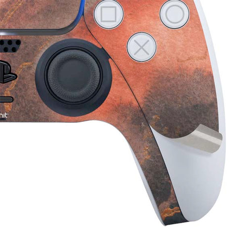 Orange Watercolor Geode PS5 Slim Digital Edition Bundle Skin