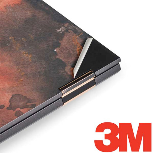 Orange Watercolor Geode HP Spectre Skin