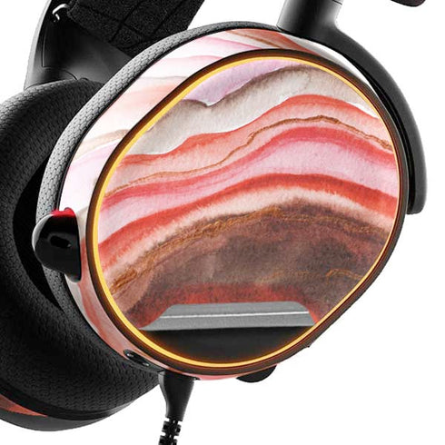Orange Watercolor Geode SteelSeries Arctis 5 Skin
