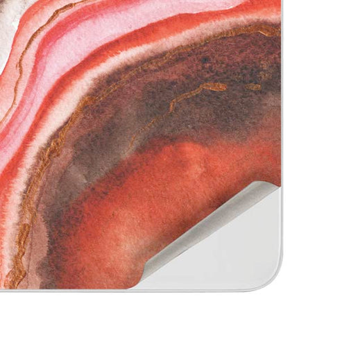 Orange Watercolor Geode Surface Duo Skin