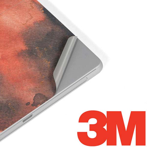 Orange Watercolor Geode Surface Go Skin