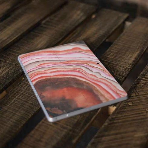 Orange Watercolor Geode Surface Go Skin