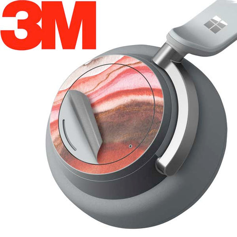 Orange Watercolor Geode Surface Headphones Skin