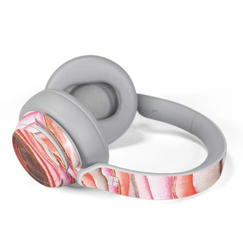 Orange Watercolor Geode Surface Headphones Skin