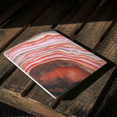 Orange Watercolor Geode Surface Laptop 3 13.5in Skin