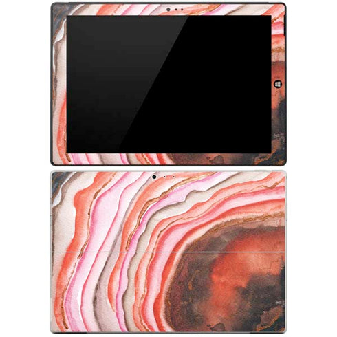 Orange Watercolor Geode Surface Pro 3 Skin