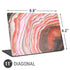 Orange Watercolor Geode Universal Laptop 11in (8.8 x 6.2in) Skin