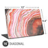 Orange Watercolor Geode Universal Laptop 16in (13 x 9.4in) Skin