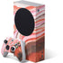 Orange Watercolor Geode Xbox Series S Bundle Skin
