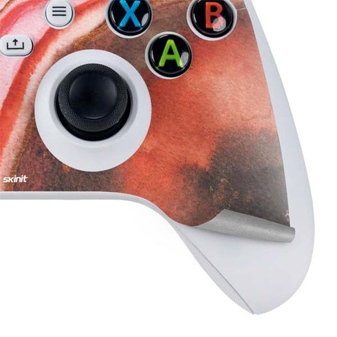 Orange Watercolor Geode Xbox Series S Bundle Skin