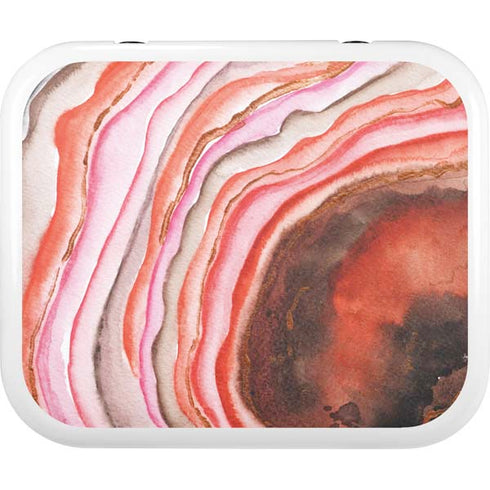 Orange Watercolor Geode YETI Roadie 24 Hard Cooler Skin