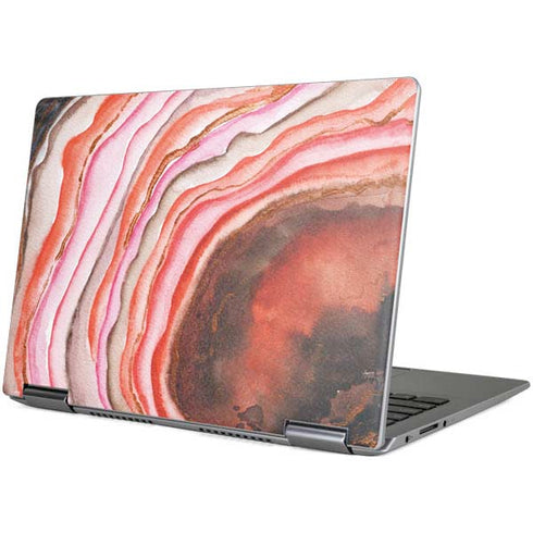 Orange Watercolor Geode Yoga 710 14in Skin