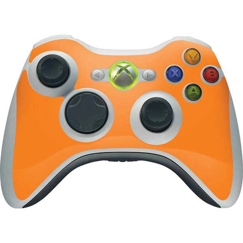 Orange Solid Xbox 360 Wireless Controller Skin