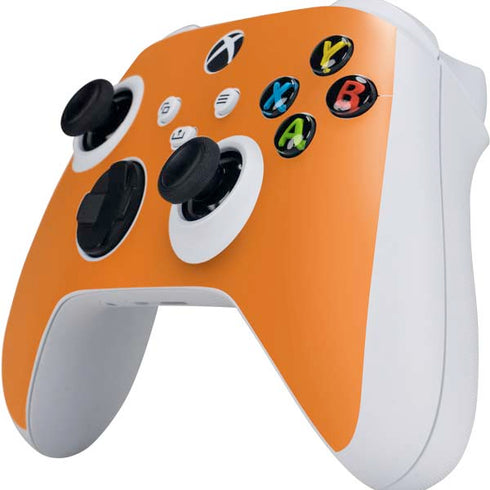 Orange Solid Xbox Series S Controller Skin