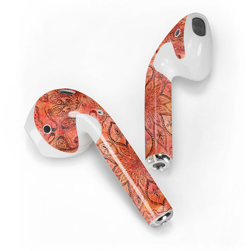 Orange Zen Apple AirPods 2 Skin