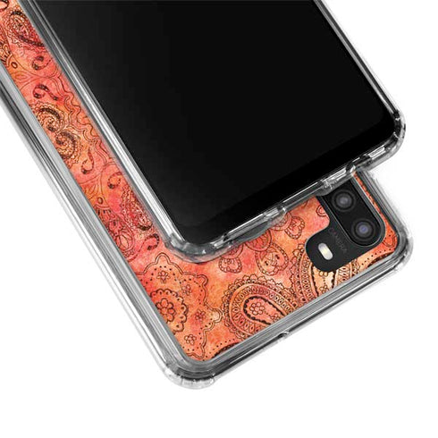 Orange Zen Galaxy A21 Clear Case