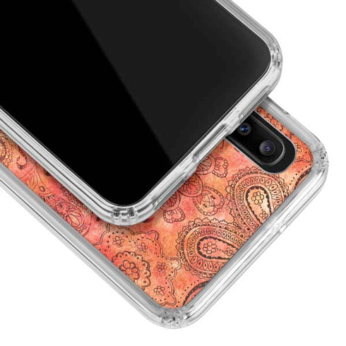 Orange Zen Galaxy A30 Clear Case