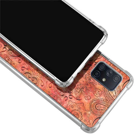 Orange Zen Galaxy A71 5G Clear Case