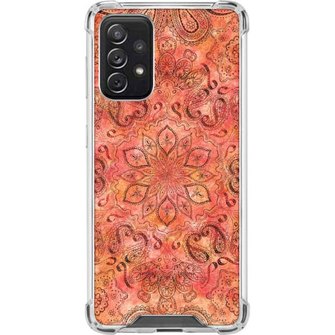 Orange Zen Galaxy A72 5G Clear Case