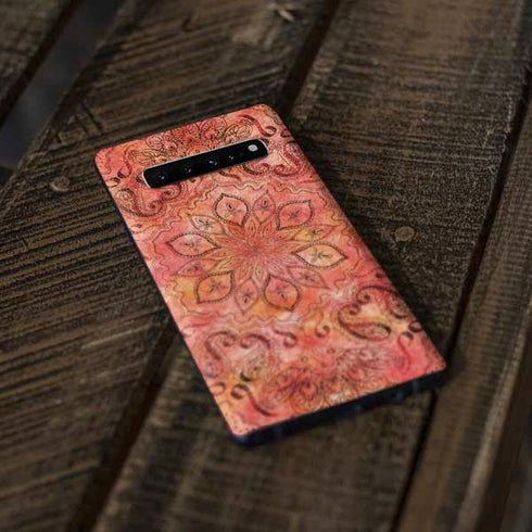 Orange Zen Galaxy S10 Plus Skin