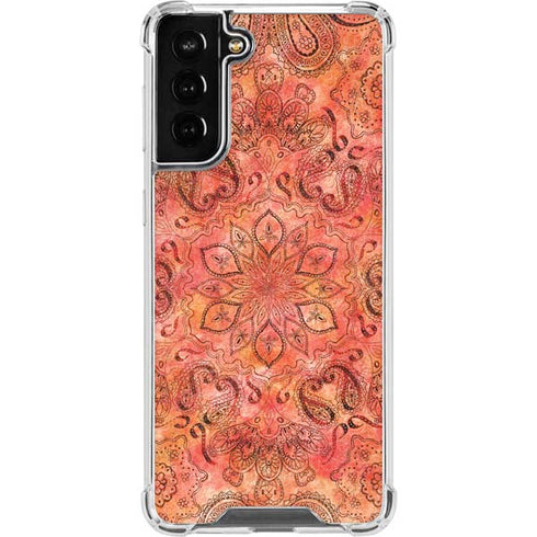 Orange Zen Galaxy S21 FE Clear Case