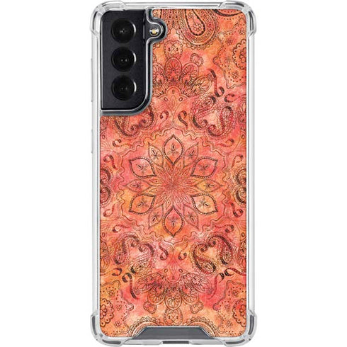 Orange Zen Galaxy S22 Clear Case