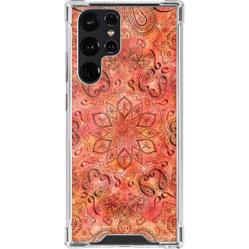 Orange Zen Galaxy S22 Ultra Clear Case