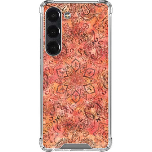 Orange Zen Galaxy S23 Clear Case