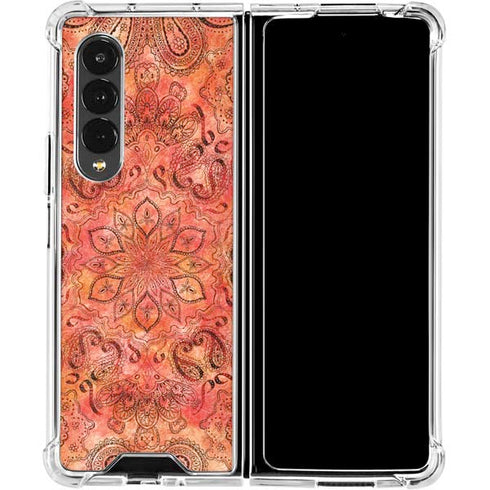 Orange Zen Galaxy Z Fold4 5G Clear Case