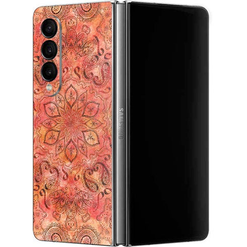 Orange Zen Galaxy Z Fold4 5G Skin