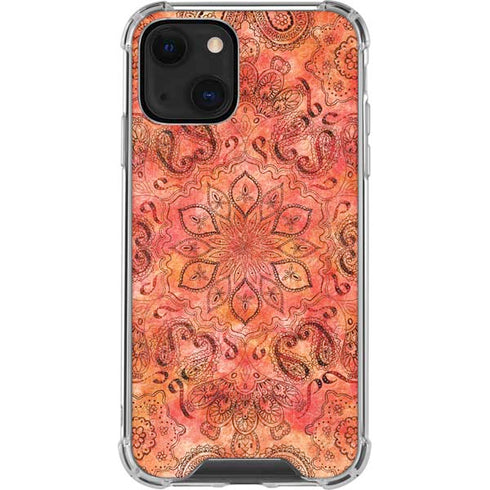 Orange Zen iPhone 14 Plus Clear Case