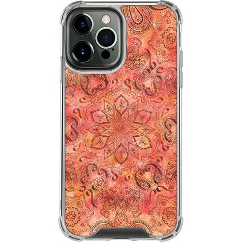 Orange Zen iPhone 15 Pro Max Clear Case