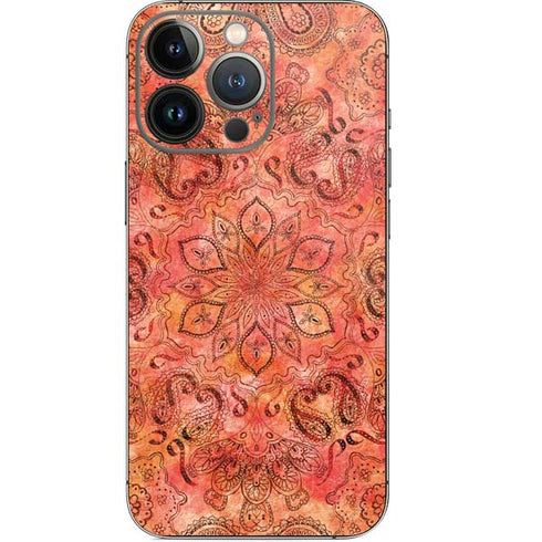Orange Zen iPhone 15 Pro Skin