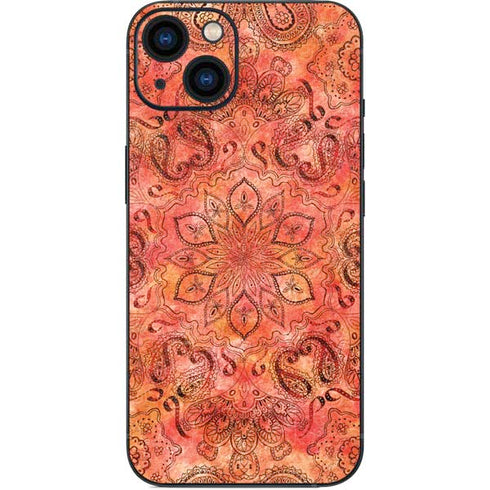 Orange Zen iPhone 15 Skin