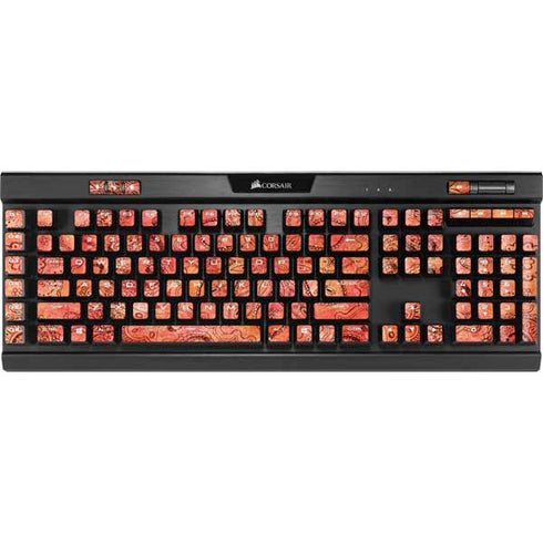 Orange Zen K95 RGB PLATINUM Mechanical Gaming Keyboard Skin
