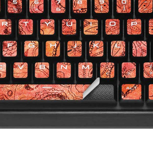 Orange Zen K95 RGB PLATINUM Mechanical Gaming Keyboard Skin