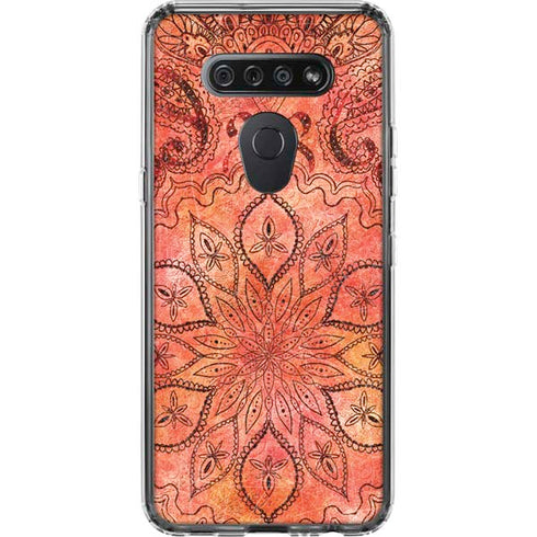 Orange Zen LG K51/Q51 Clear Case