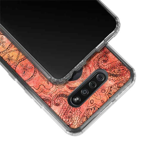 Orange Zen LG K51/Q51 Clear Case