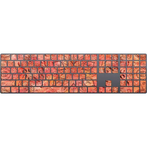 Orange Zen Magic Keyboard with Numeric Keypad Skin