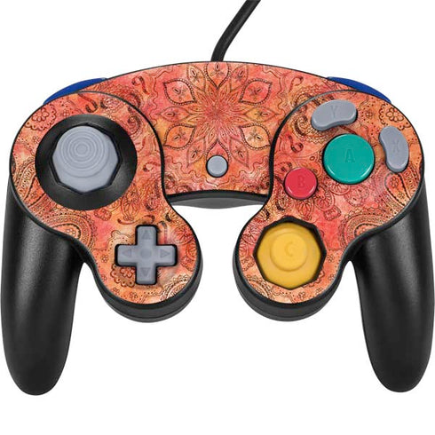 Orange Zen Nintendo GameCube Controller Skin