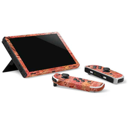 Orange Zen Nintendo Switch OLED (2021) Skin
