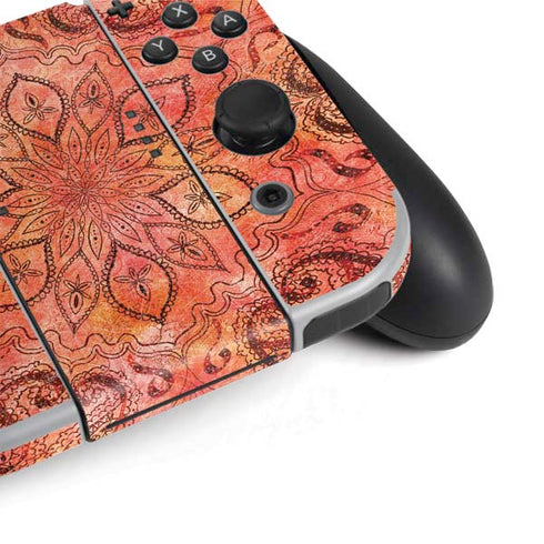 Orange Zen Nintendo Switch OLED (2021) Skin