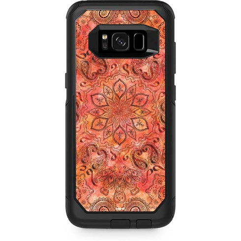 Orange Zen Otterbox Commuter Galaxy Skin