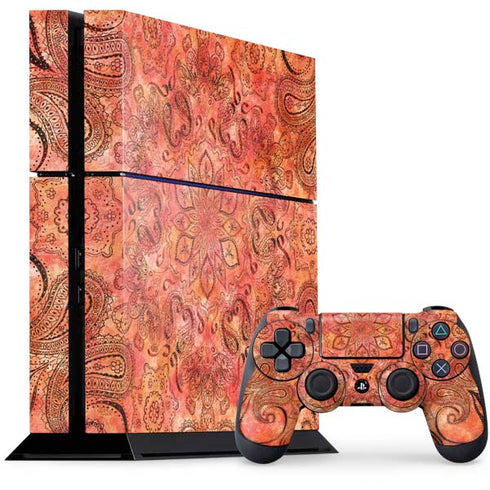 Orange Zen PS4 Console and Controller Bundle Skin