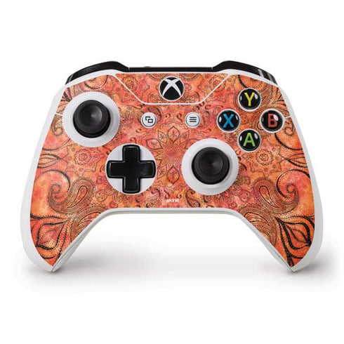 Orange Zen Xbox One S Controller Skin