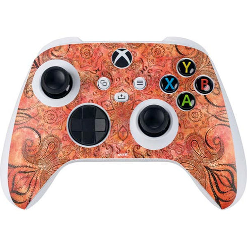 Orange Zen Xbox Series S Controller Skin