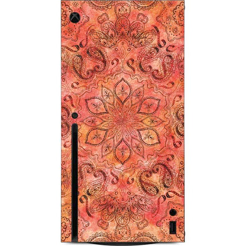 Orange Zen Xbox Series X Console Skin
