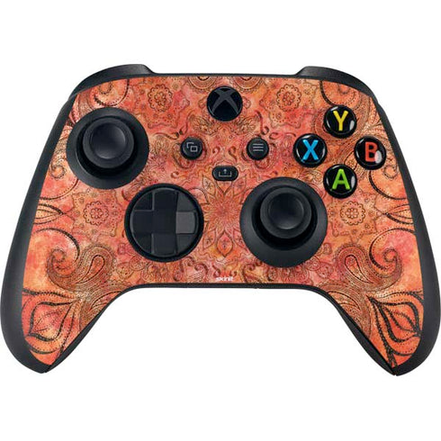 Orange Zen Xbox Series X Controller Skin
