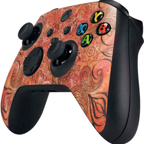 Orange Zen Xbox Series X Controller Skin