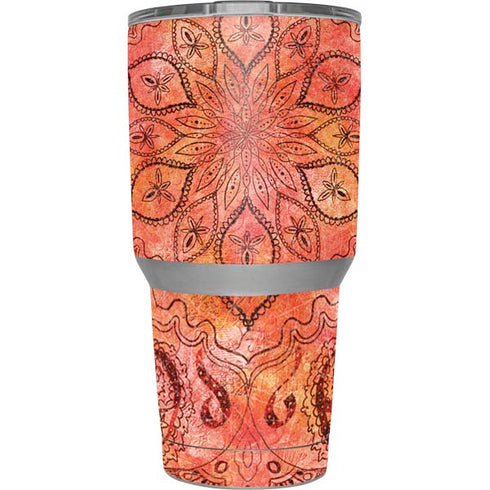 Orange Zen Yeti 30oz Rambler Tumbler Skin